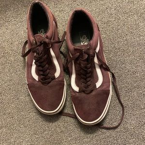 I am selling my maroons vans size 8.5 mens.